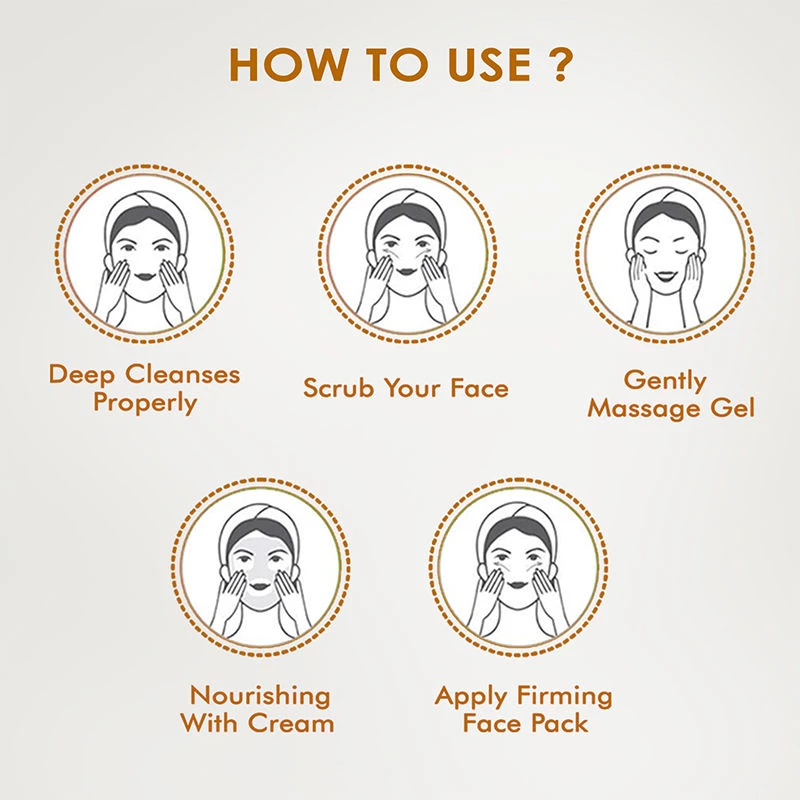 NutriGlow Gold Kesar Facial Kit For Instant Radiant Shine, 260 g-5.webp